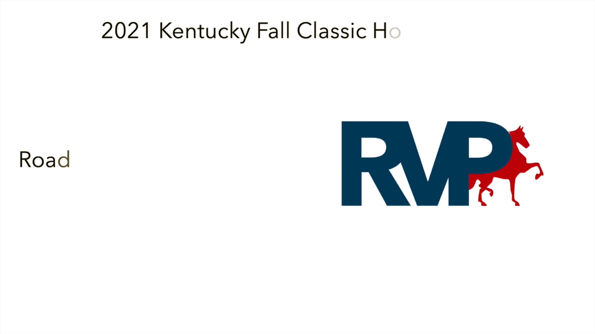 KFC21 - Class 19 - Roadster Horse Under Saddle