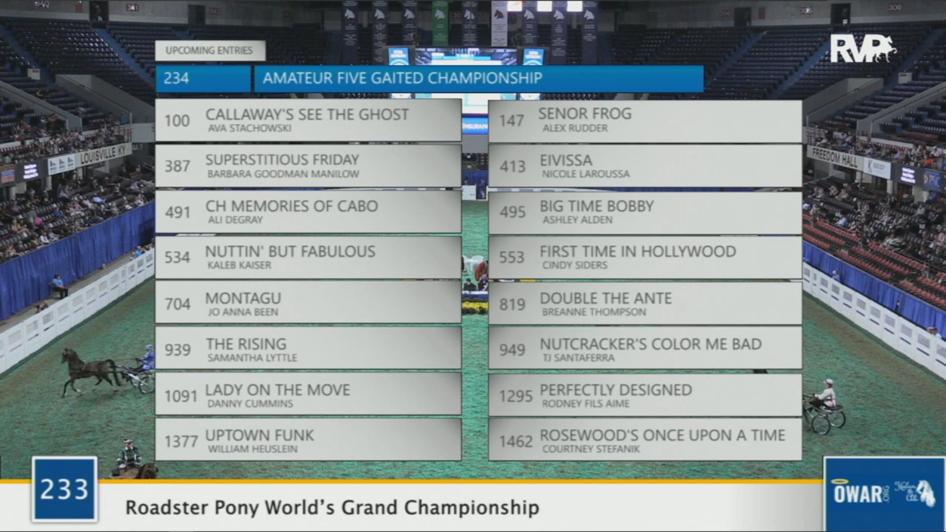 WCHS 2020 Class 233 - Roadster Pony World’s Grand Championship