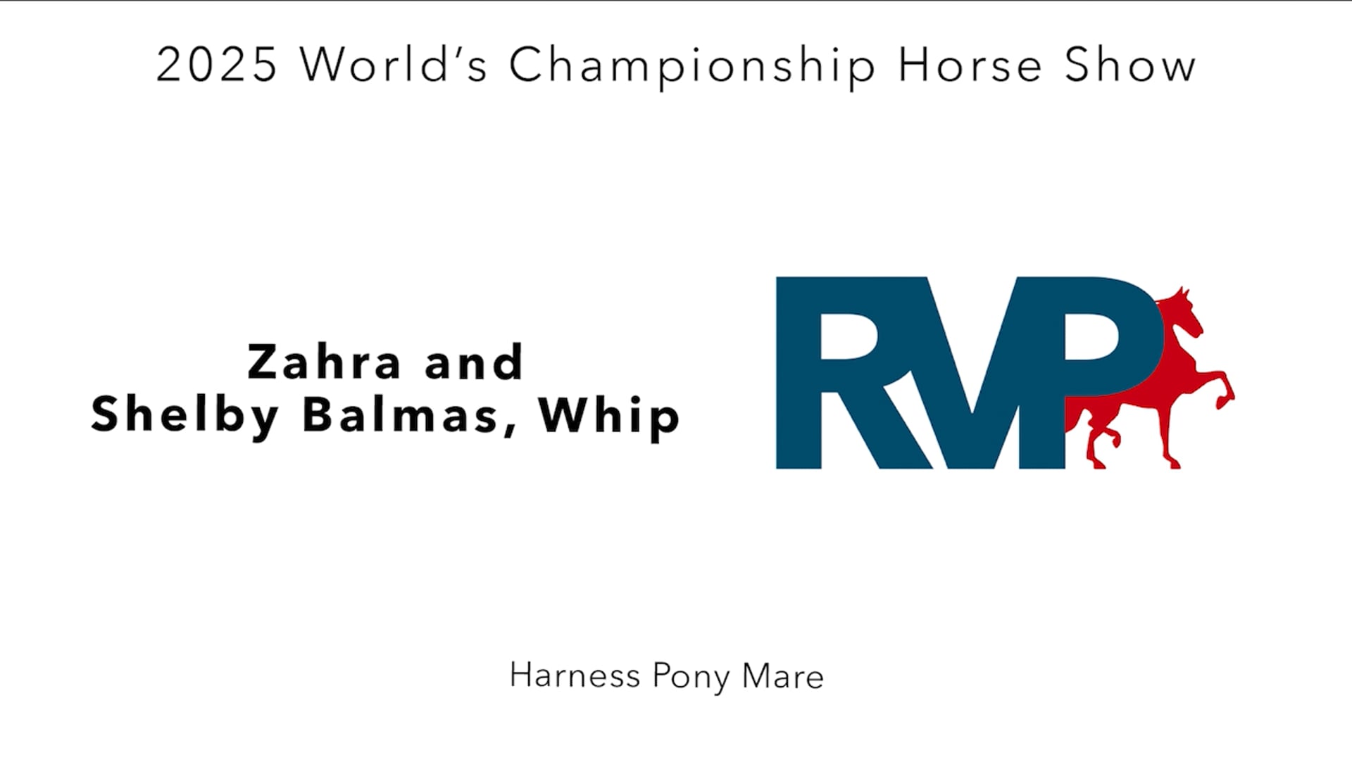 WCHS25 - Class 69 - Zahra and Shelby Balmas, Whip