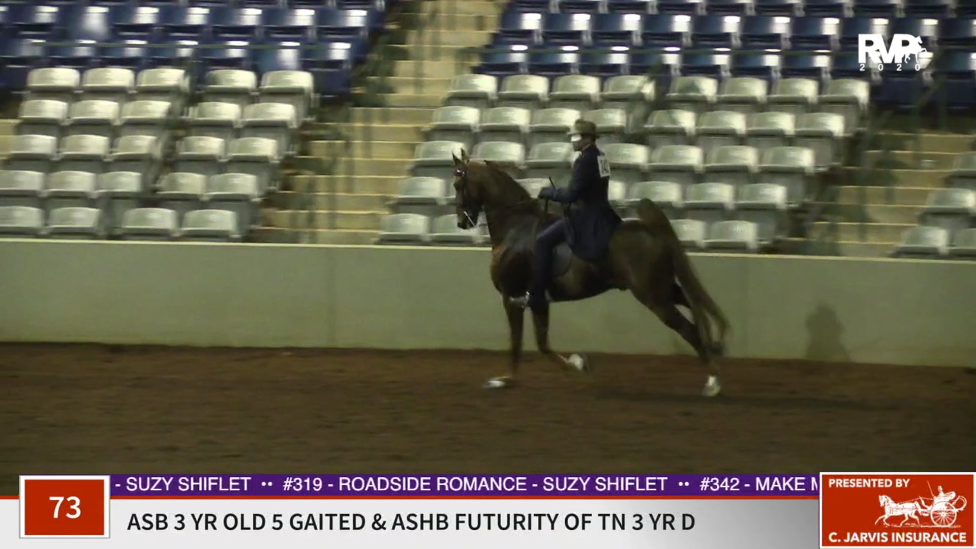 2020 SSFF - Class 73 ASB Three Year Old Five Gaited
& ASB Futurity of TN Three Year
Old
