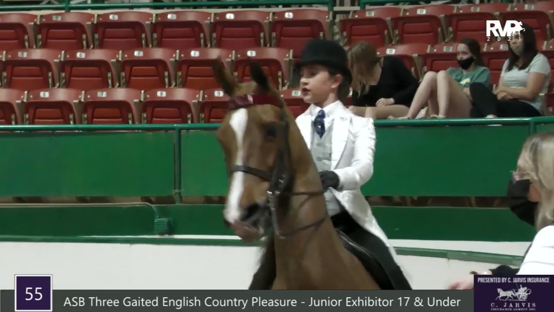 RSP21 - Class 55 - ASB Three Gaited English Country Pleasure Junior Exhibitor 17 and Under