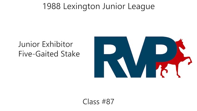 LJL 1988 - Junior Exhibitor 5 Gaited ...