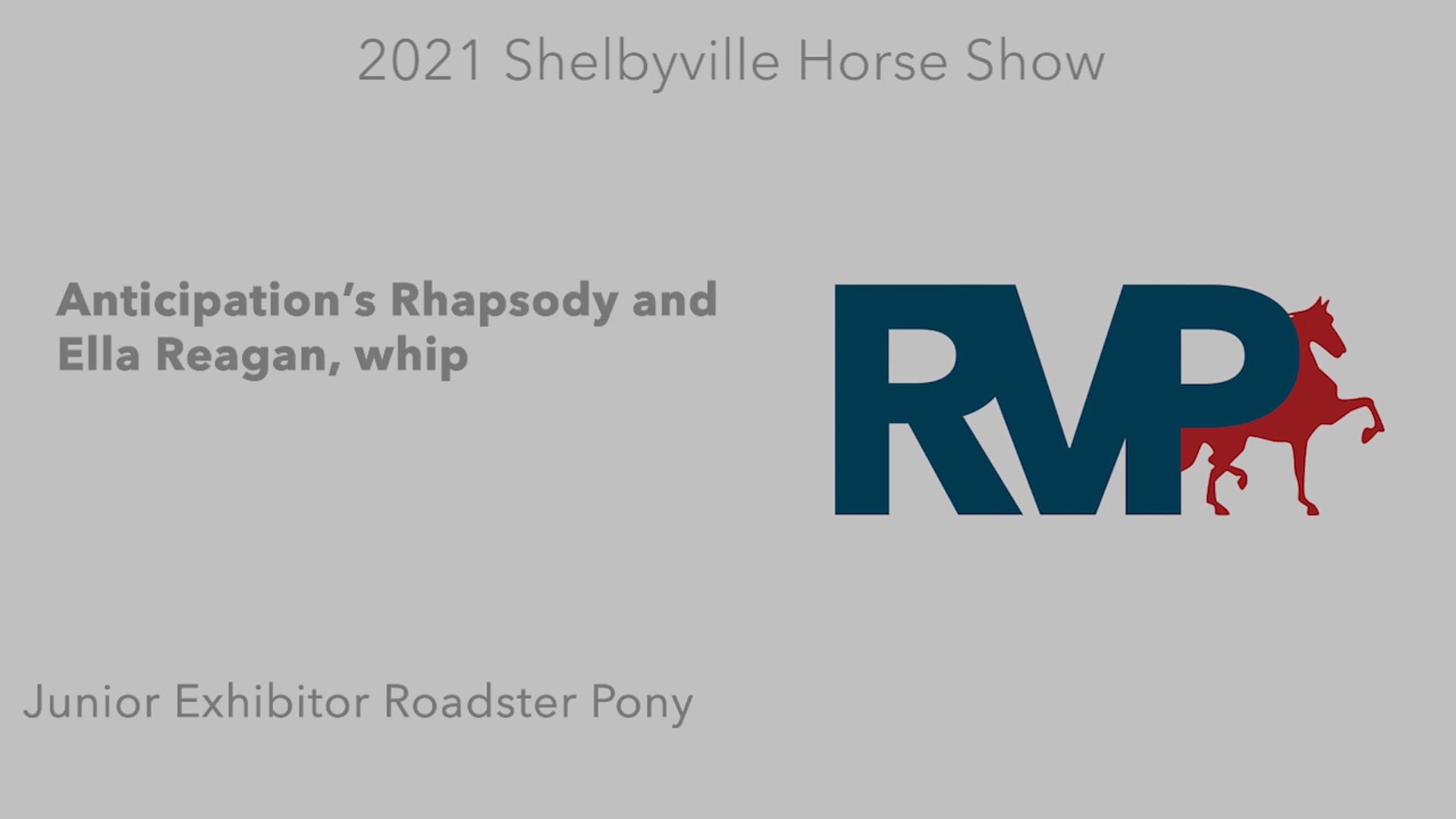 SHS21 - Class 10 - Anticipation’s Rhapsody and Ella Reagan, whip