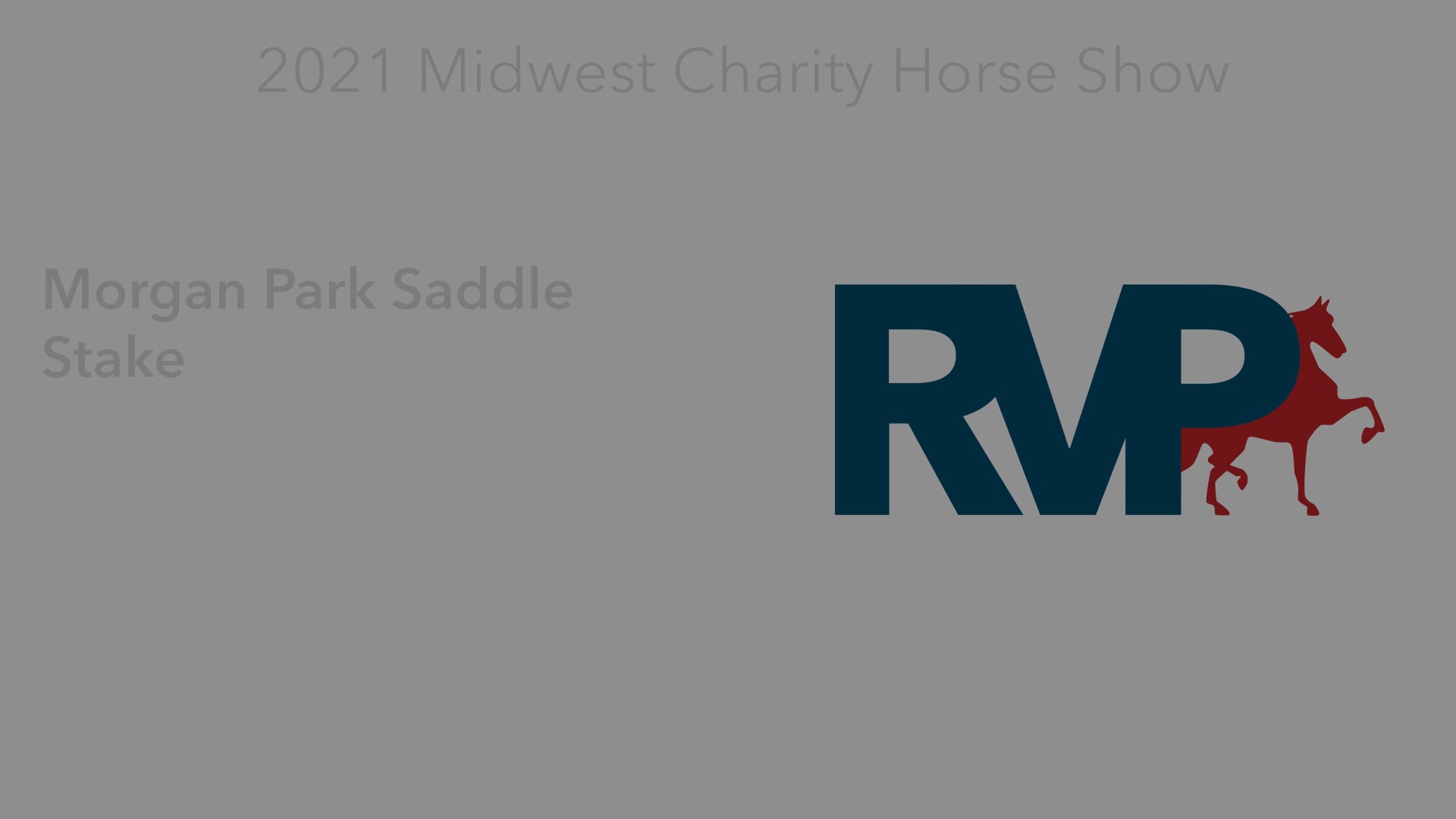 MW21 - Class 140 - Morgan Park Saddle Stake