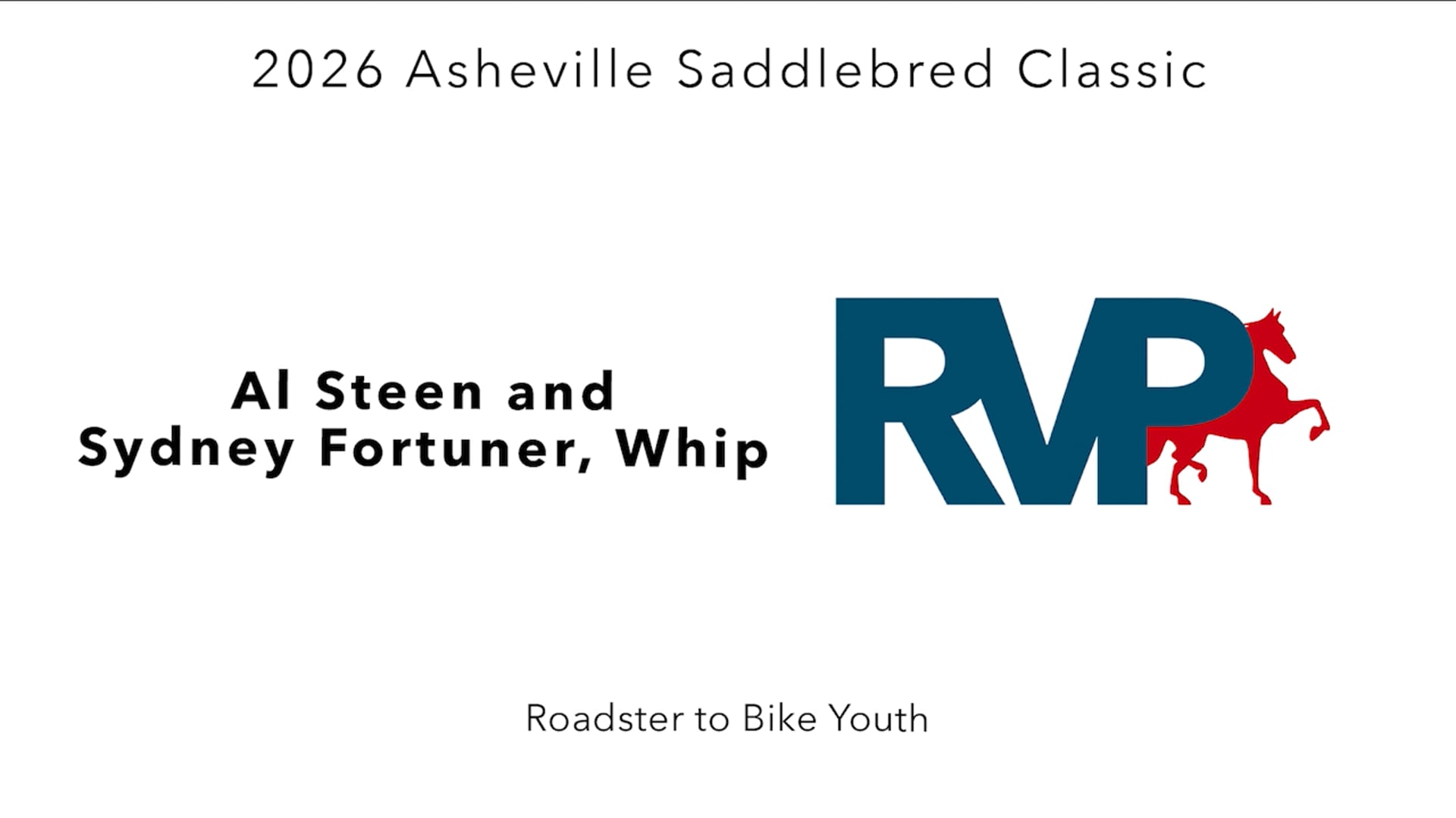 ASC26 - Class 103 - Al Steen and Sydney Fortuner, Whip