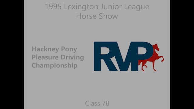 LJL 1995 - Class 78 - Hackney Pony Pl...