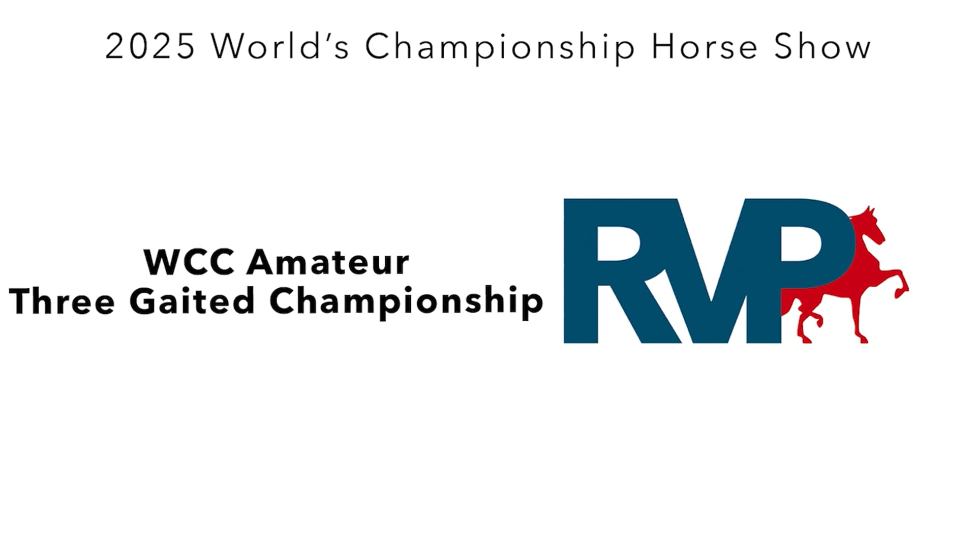 WCHS25 - Class 229 - WCC Amateur Three Gaited Championship