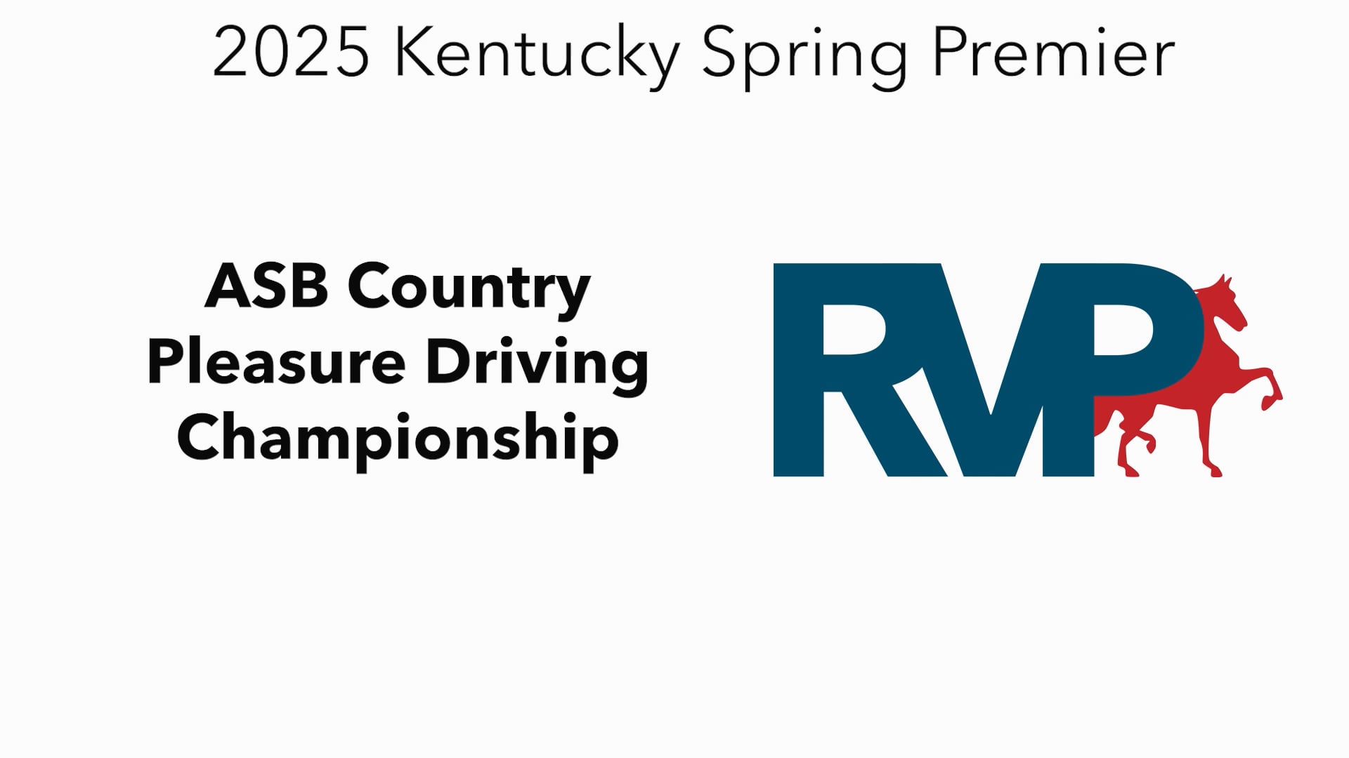 KYSP25 - Class 88 - ASB Country Pleasure Driving Championship