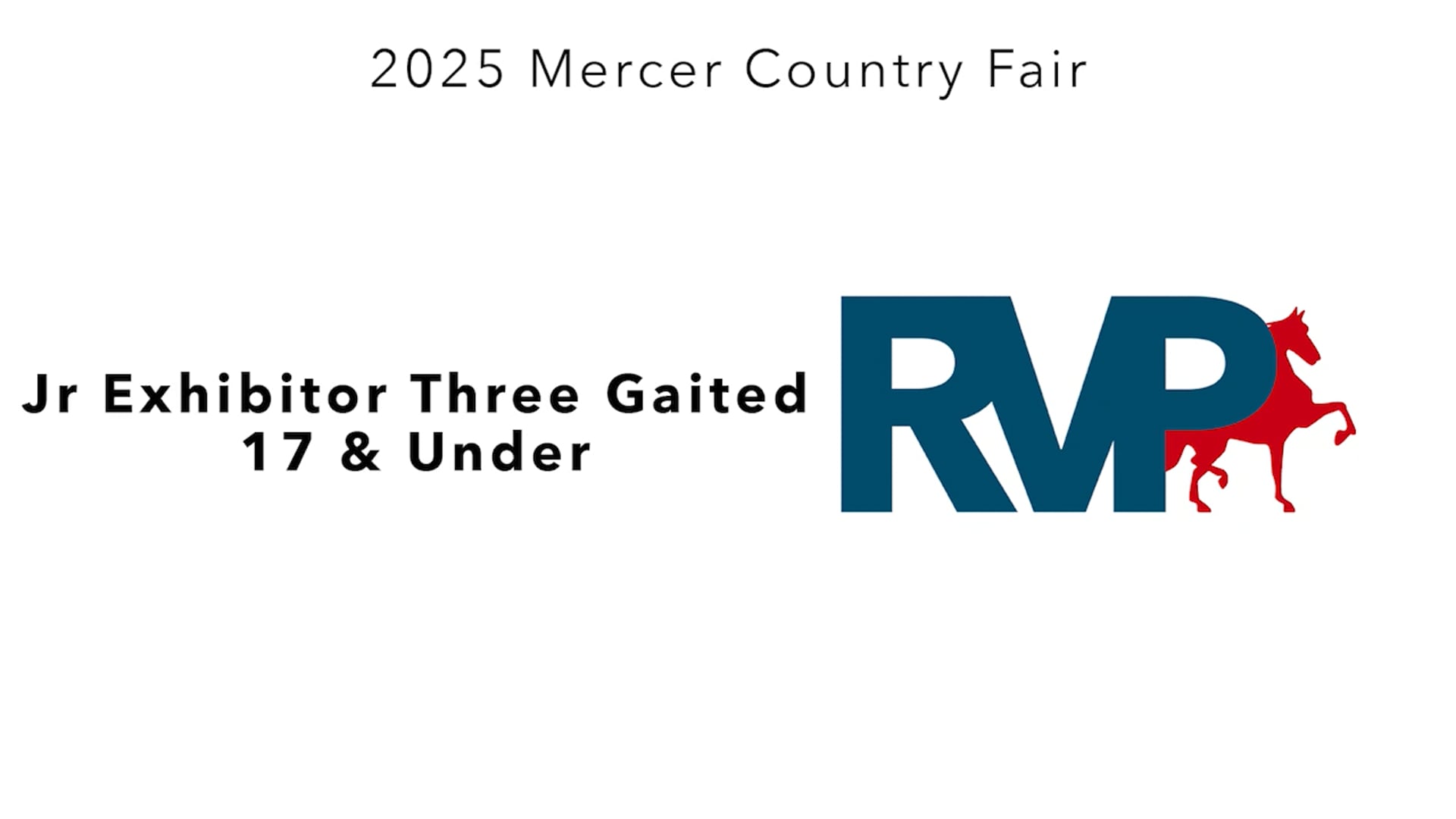 MCF25 - Class 2 - Jr Exhibitor Three Gaited 17 & Under