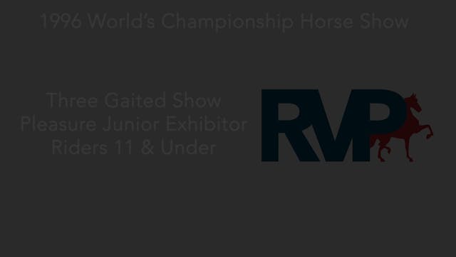1996 WCHS Class 69 - Three Gaited Sho...