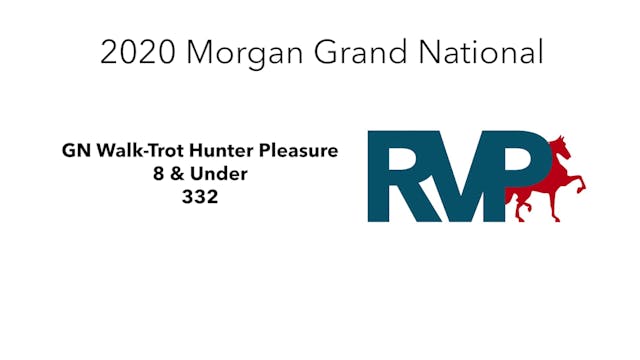 2020 MGN - 332 GN Walk-Trot Hunter Pl...