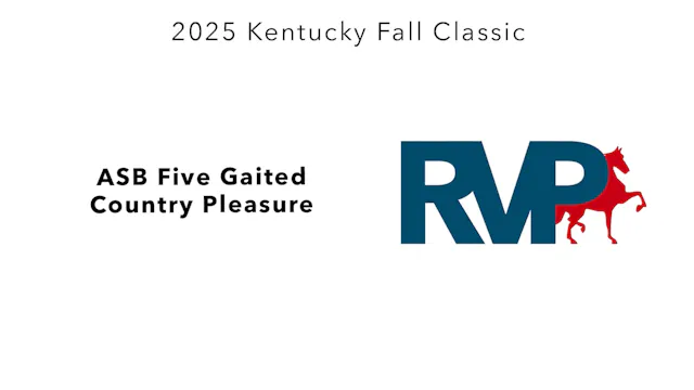 KFC25 - Class 6 - ASB Five Gaited Cou...