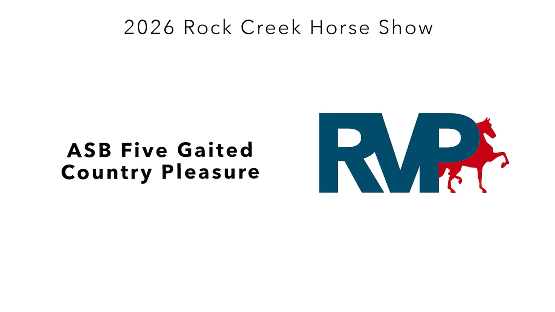 RC26 - Class 28 - ASB Five Gaited Country Pleasure