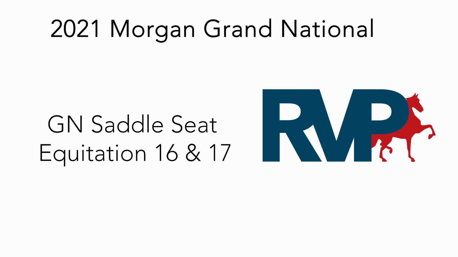 MGN21 - 301 GN Saddle Seat Equitation 16 & 17