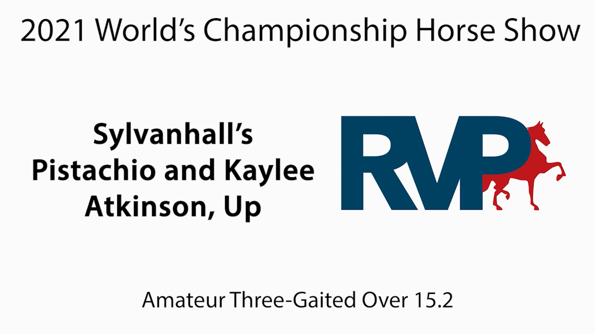 WCHS21 - Class 82 - Sylvanhall's Pistachio and Kaylee Atkinson, Up