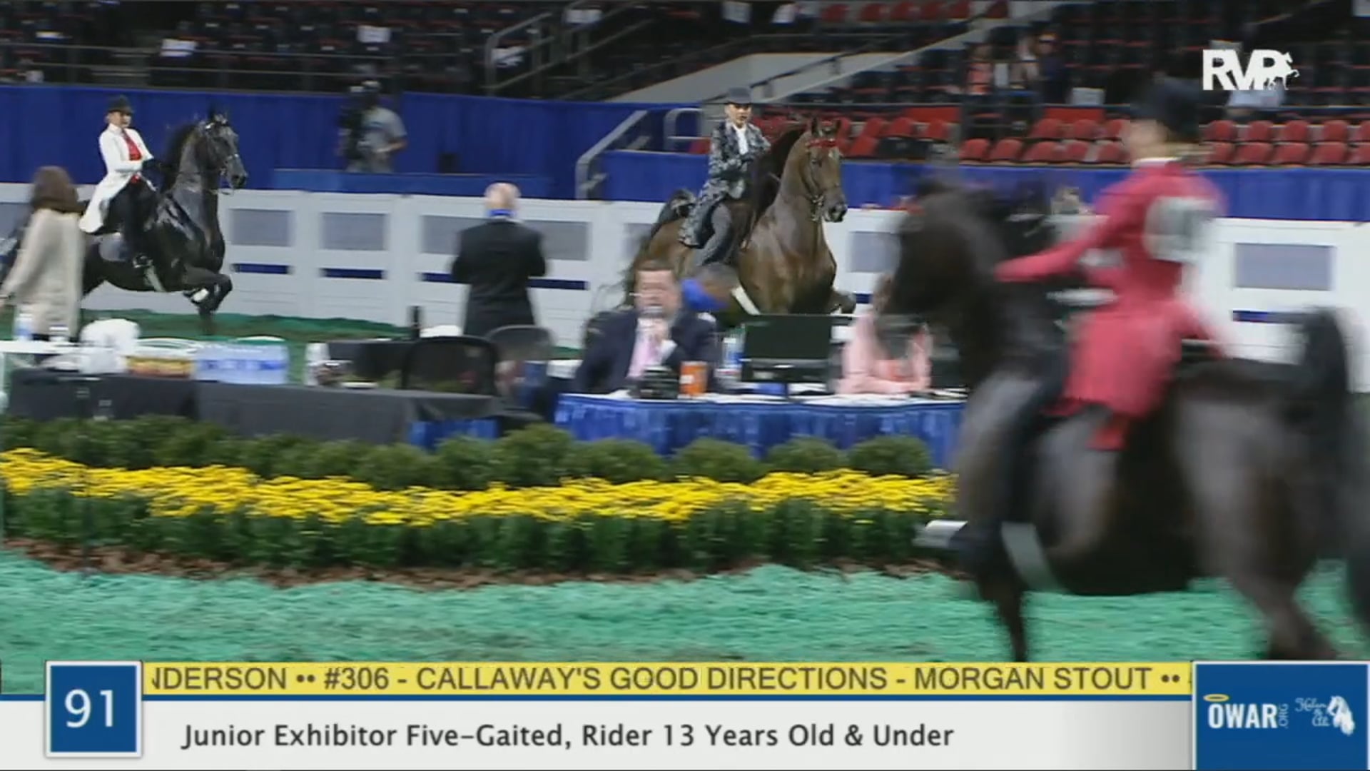 WCHS 2020 Class 91 - Junior Exhibitor Five-Gaited, Rider 13 Years Old & Under