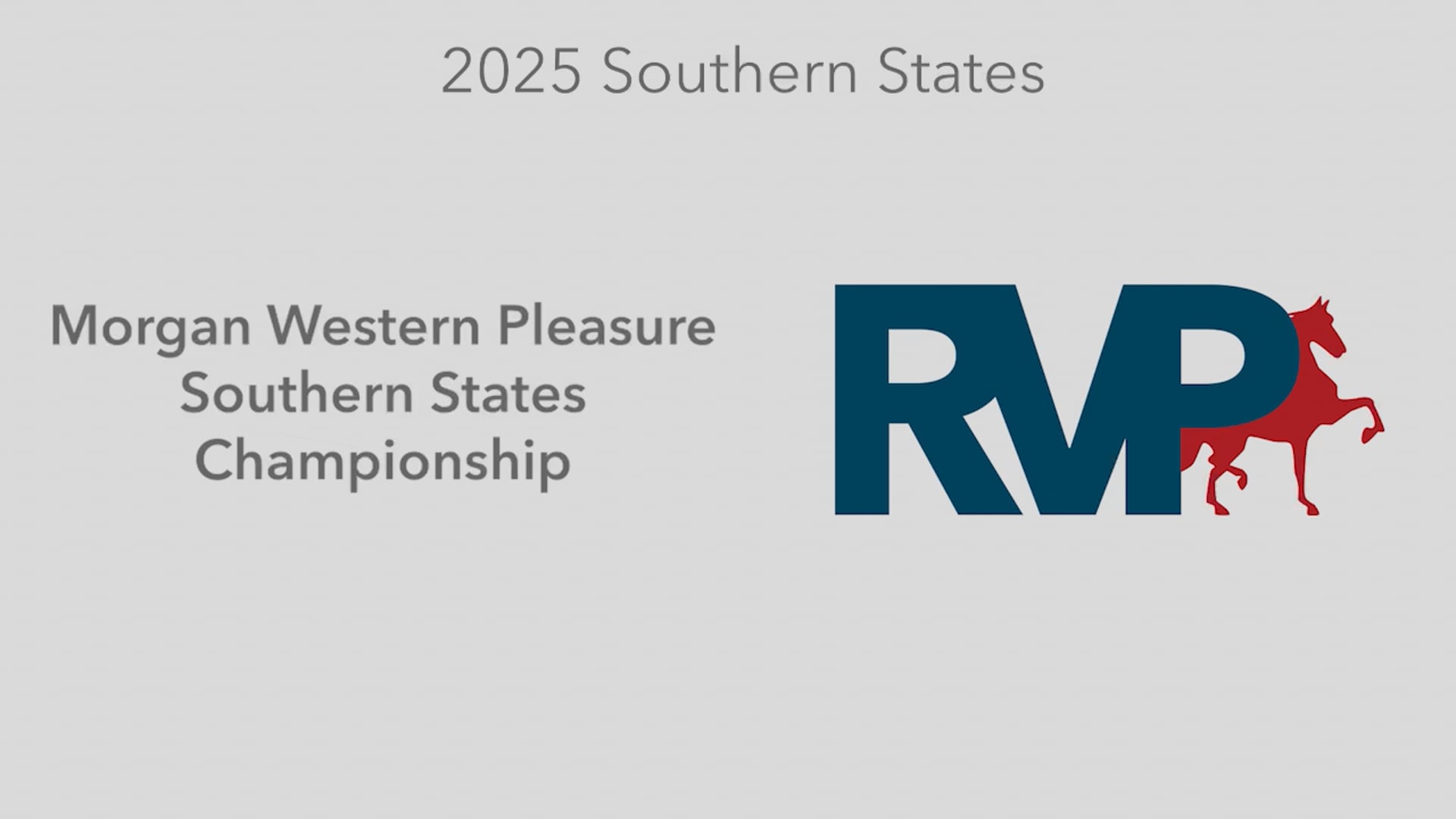 SS25 - Class 139 - Morgan Western Pleasure Southern States Championship