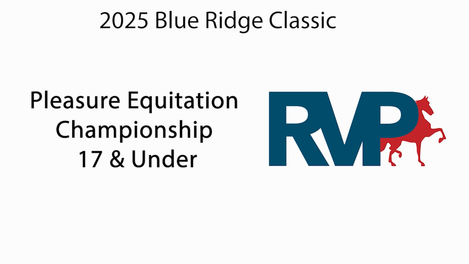 BRC25 - Class 139 - Pleasure Equitation Championship 17 & Under