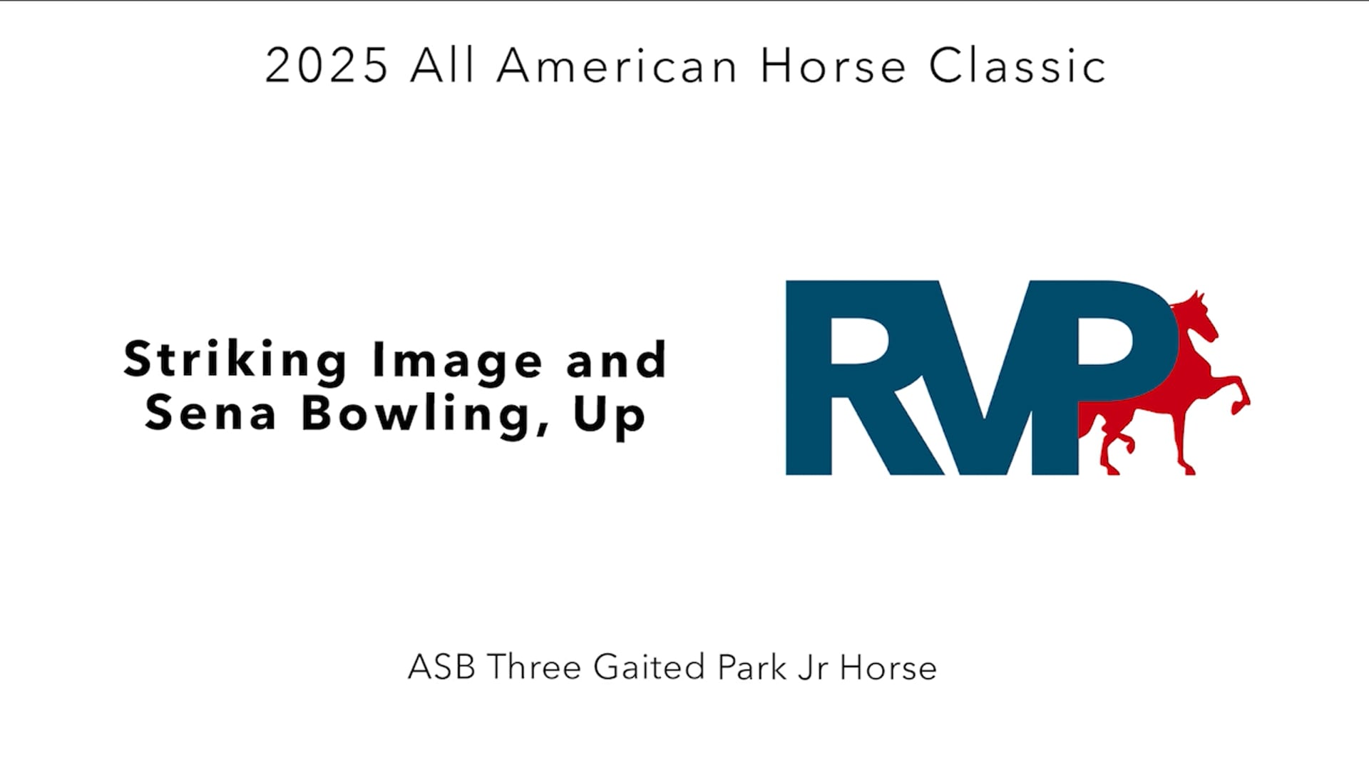 AAC25 - Class 42.5 - Striking Image and Sena Bowling, Up