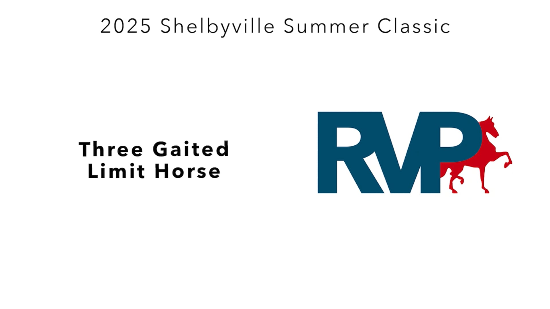 SSC25 - Class 46 - Three Gaited Limit Horse