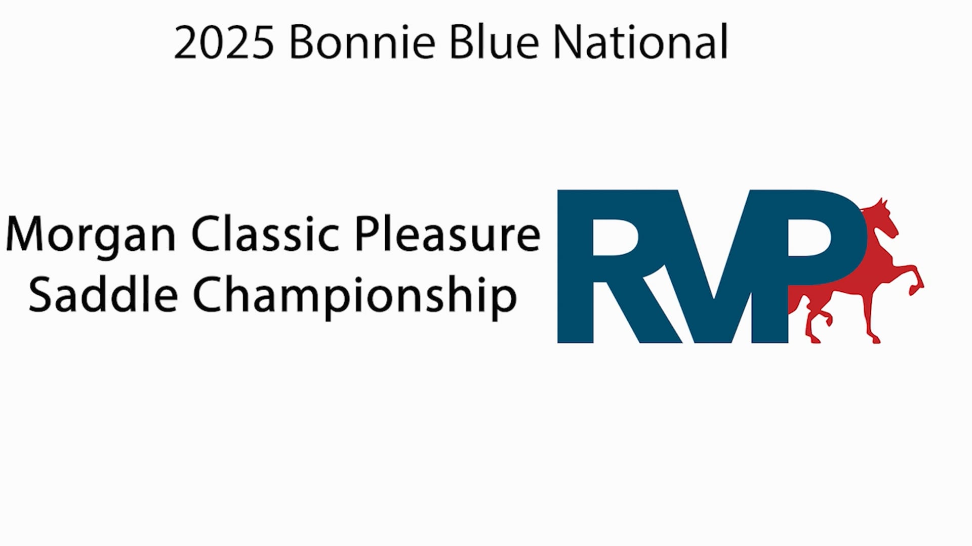 BB25 - Class 122 - Morgan Classic Pleasure Saddle Championship