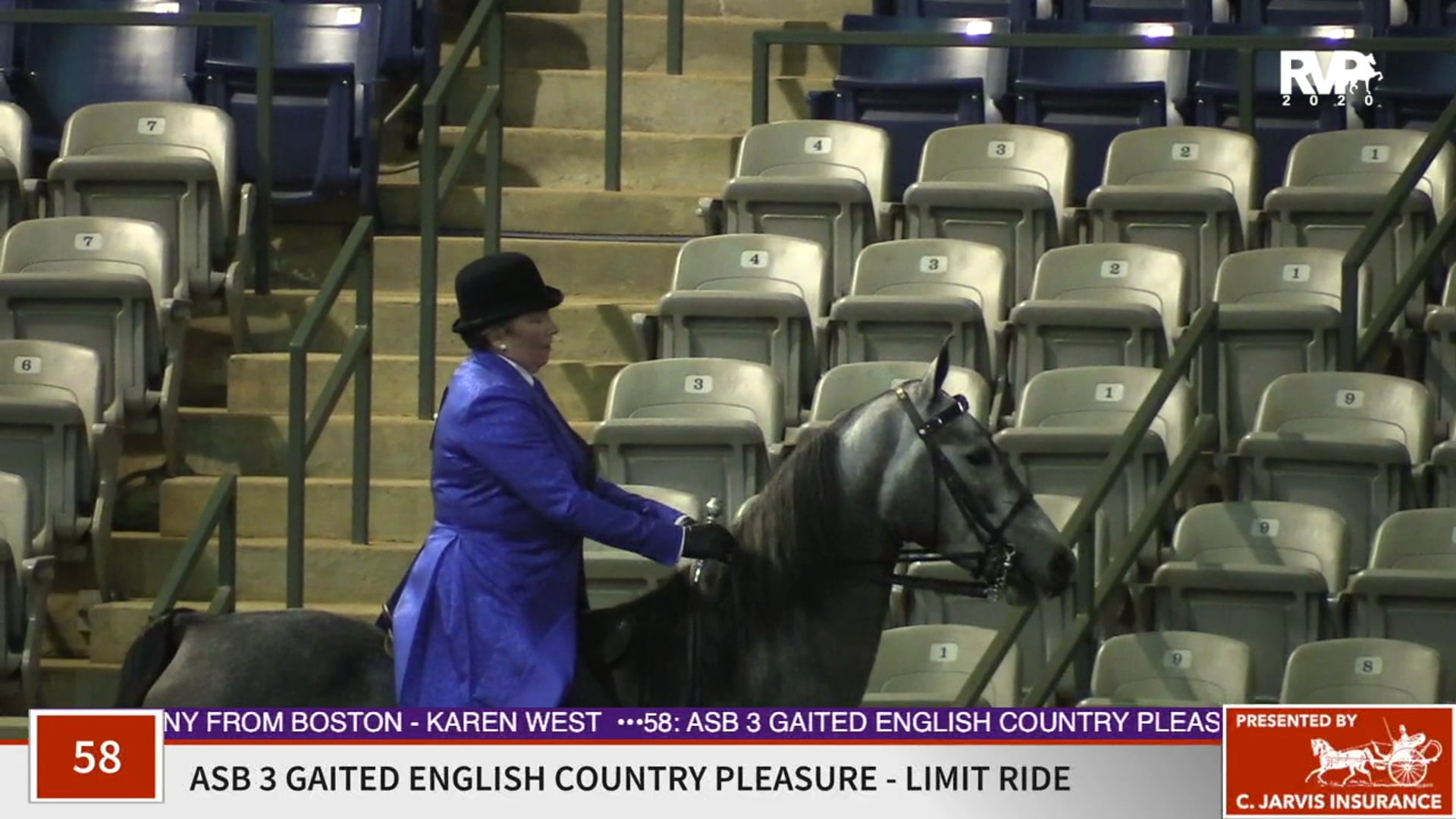 2020 SSFF - Class 58 ASB Three Gaited English Country
Pleasure Limit Rider