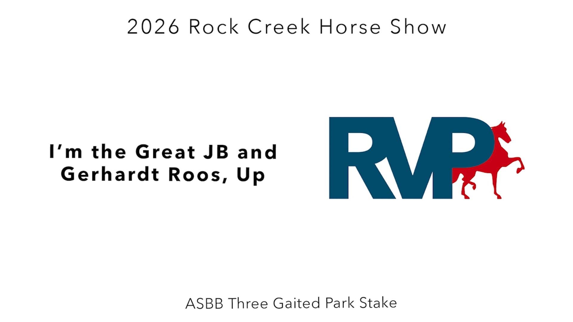 RC26 - Class 105 - I'm the Great JB and Gerhardt Roos, Up