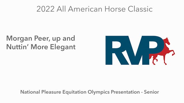 AAC22 - Class 108 -  Morgan Peer, up ...
