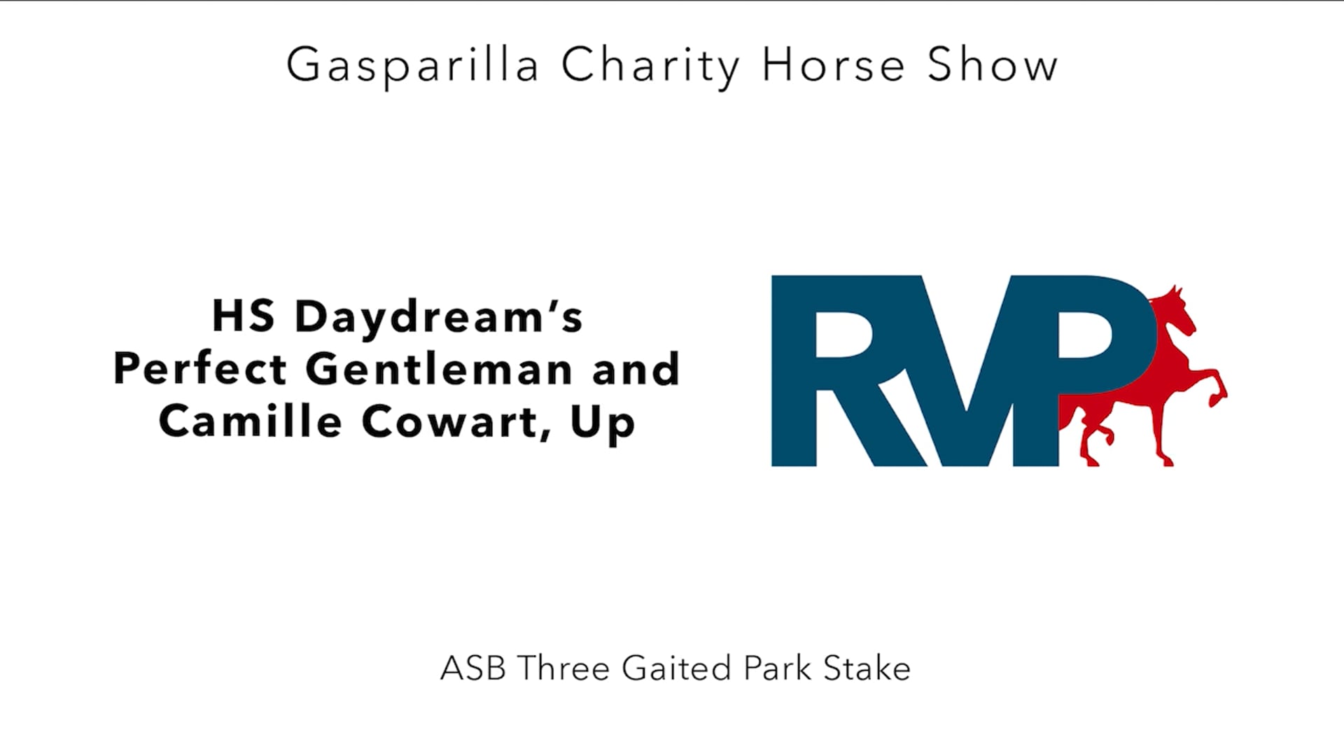 GC25 - Class 120 - HS Daydream's Perfect Gentleman and Camille Cowart, Up