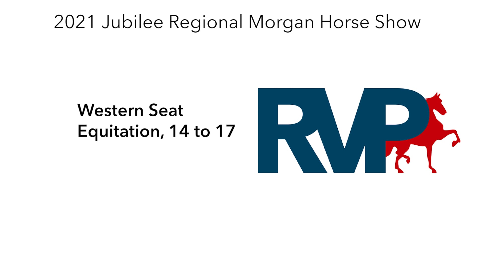 MJ21 - Class 51 - Western Seat Equitation, 14 to 17