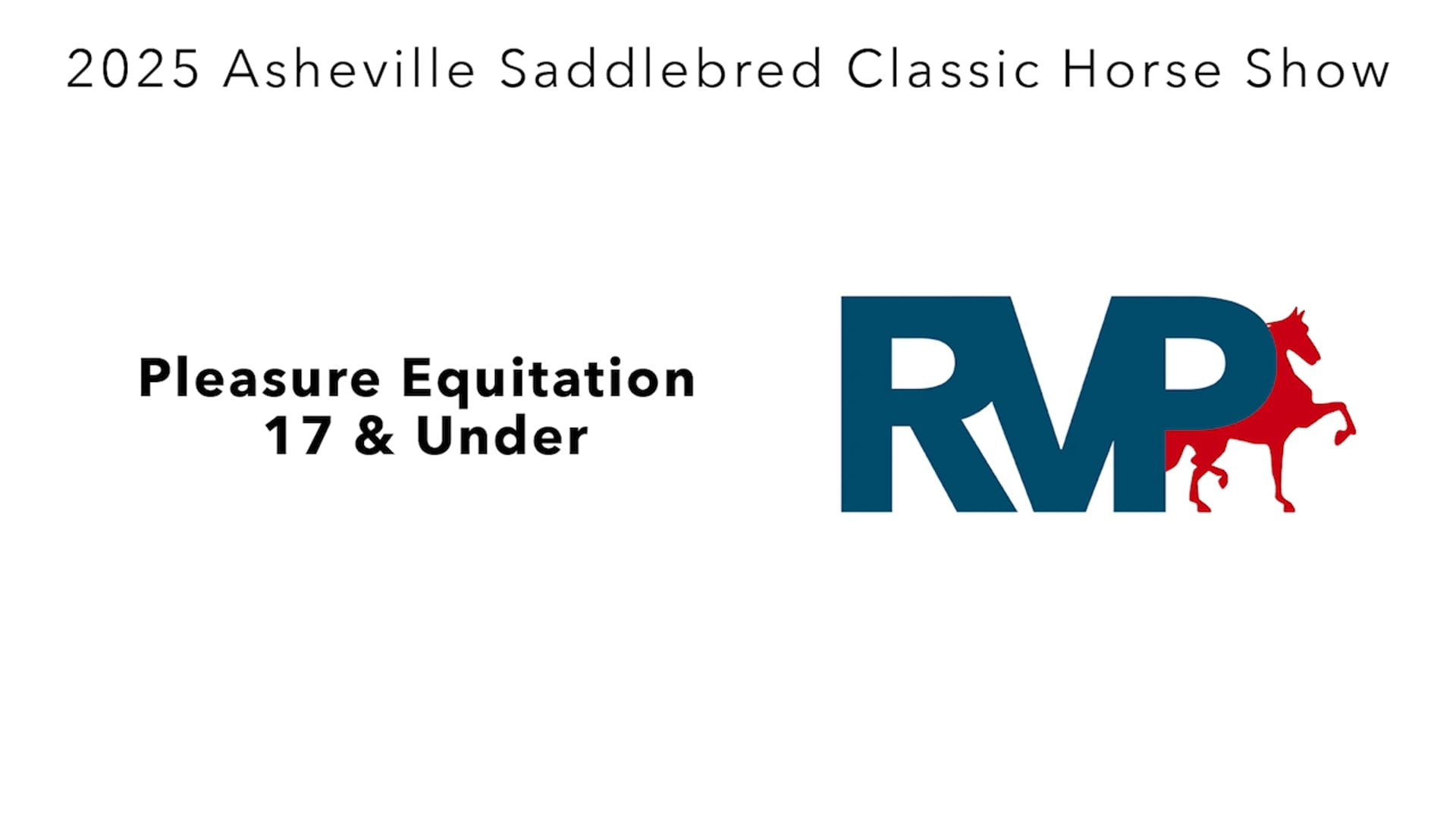 ASC25 - Class 46 - Pleasure Equitation 17 & Under