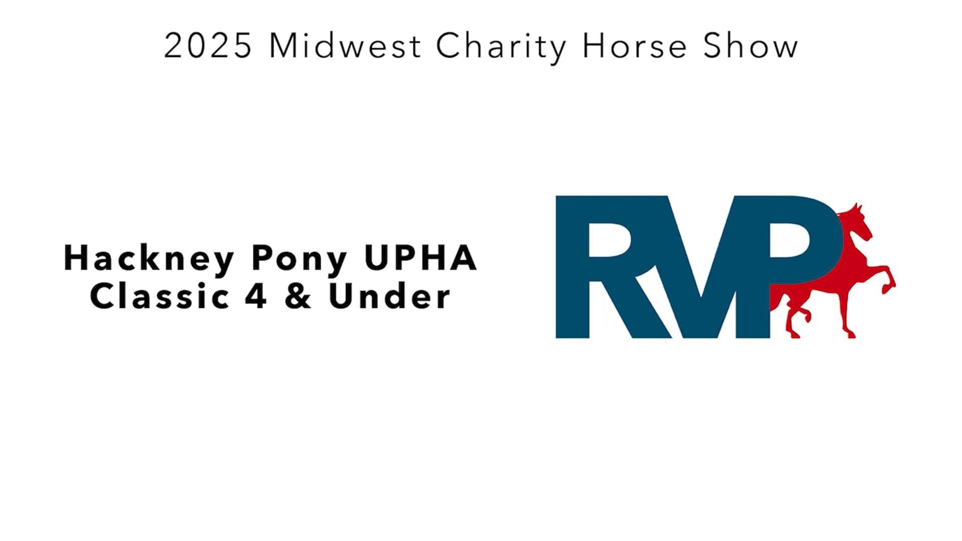 MW25 - Class 37 - Hackney Pony UPHA Classic 4 & Under