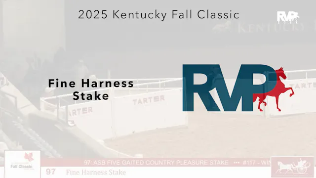 KFC25 - Class 97 - Fine Harness Stake