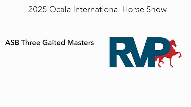 OI25 - Class 68 - ASB Three Gaited Ma...