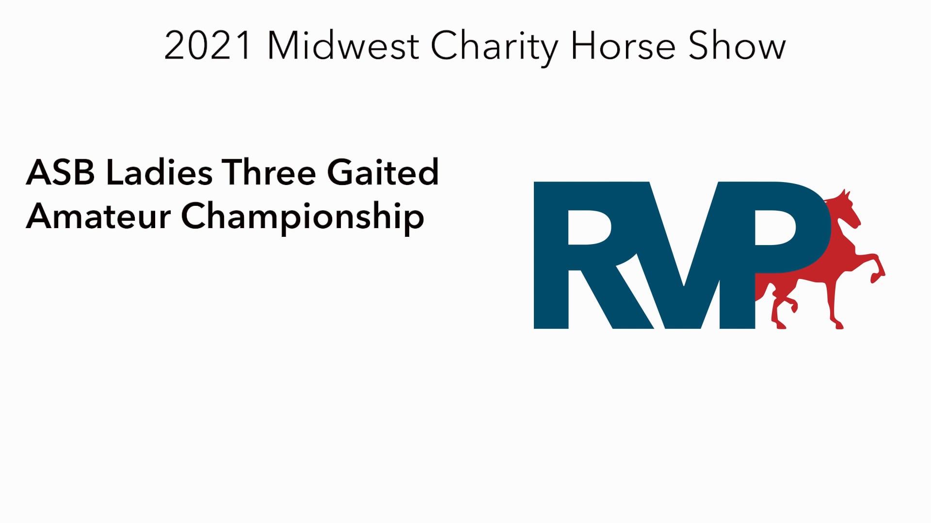 MW21 - Class 193 - ASB Ladies Three Gaited Amateur Championship