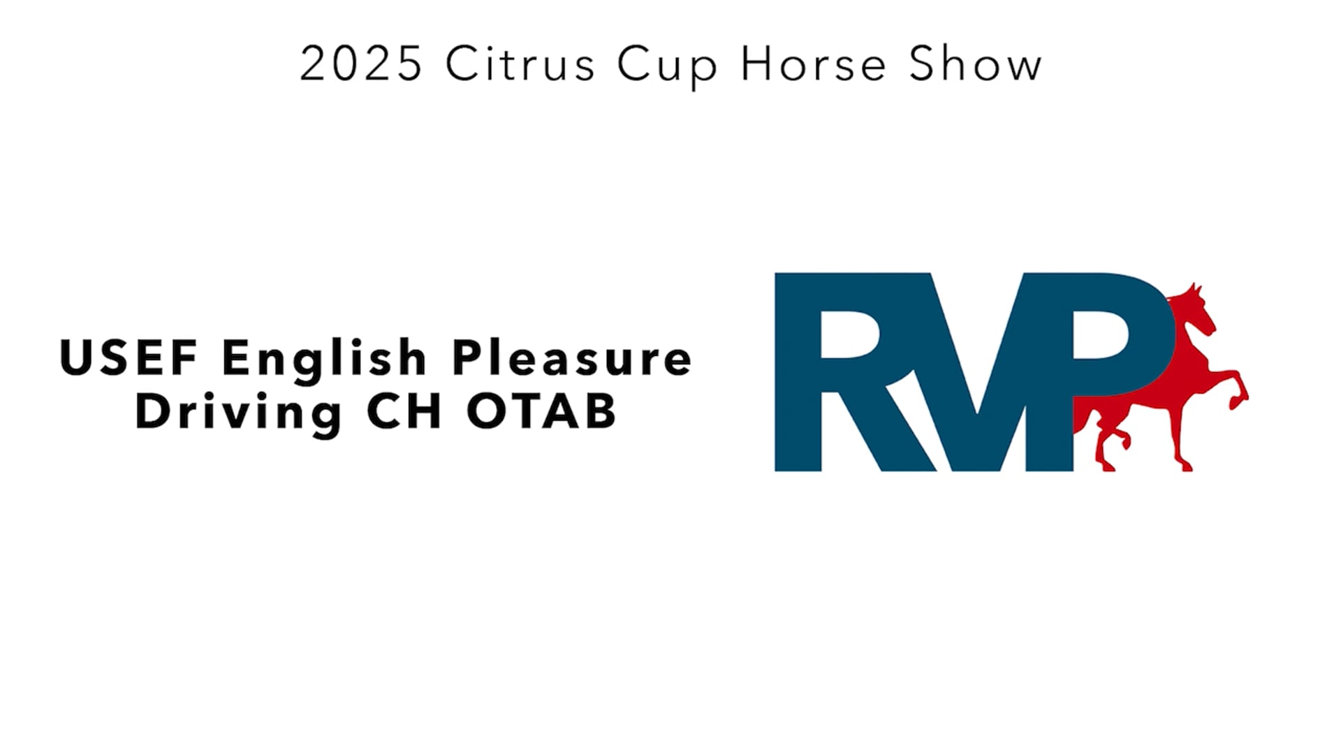 CC25 - Class 211 - USEF English Pleasure Driving CH OTAB