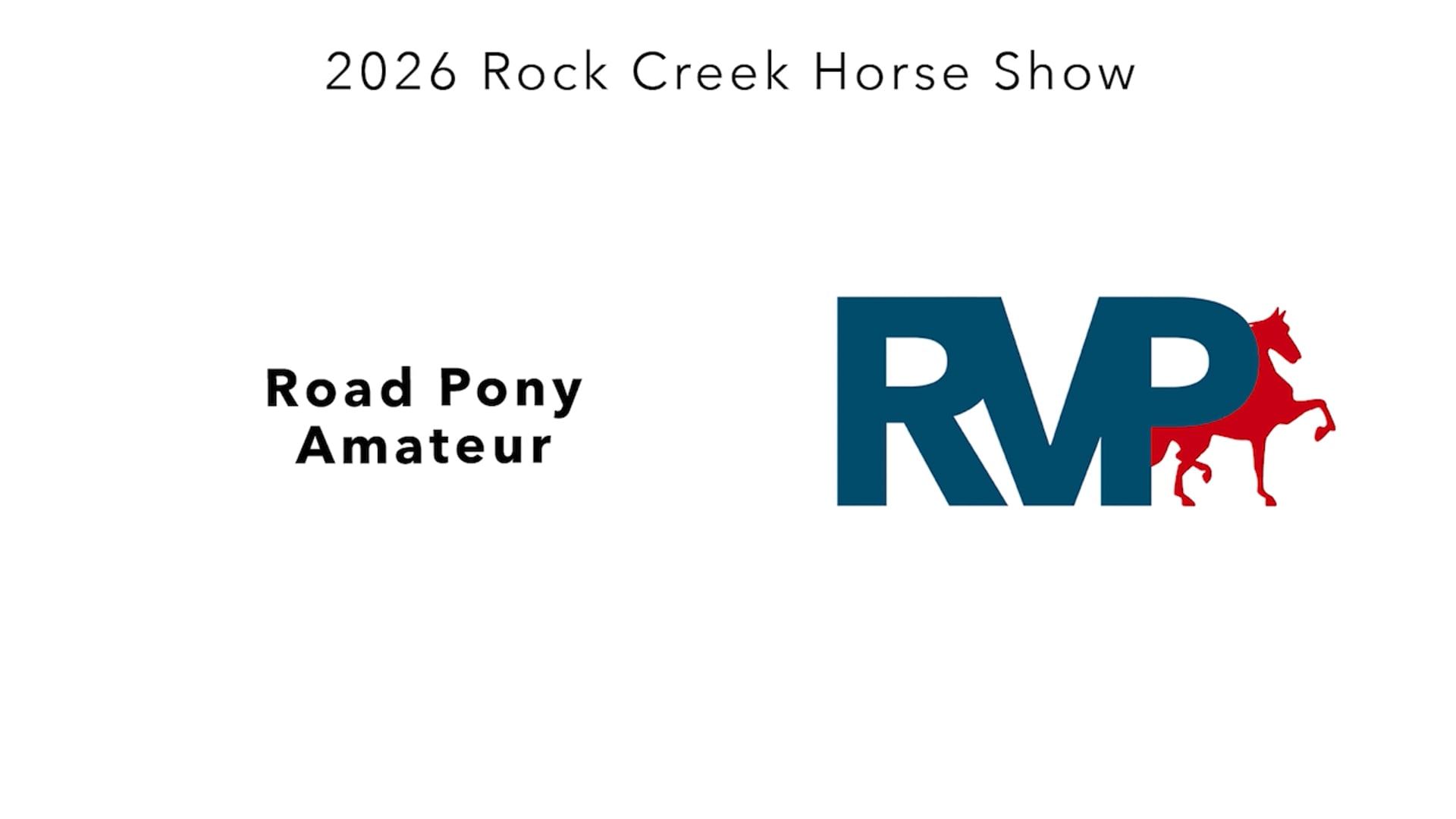 RC26 - Class 39 - Road Pony Amateur