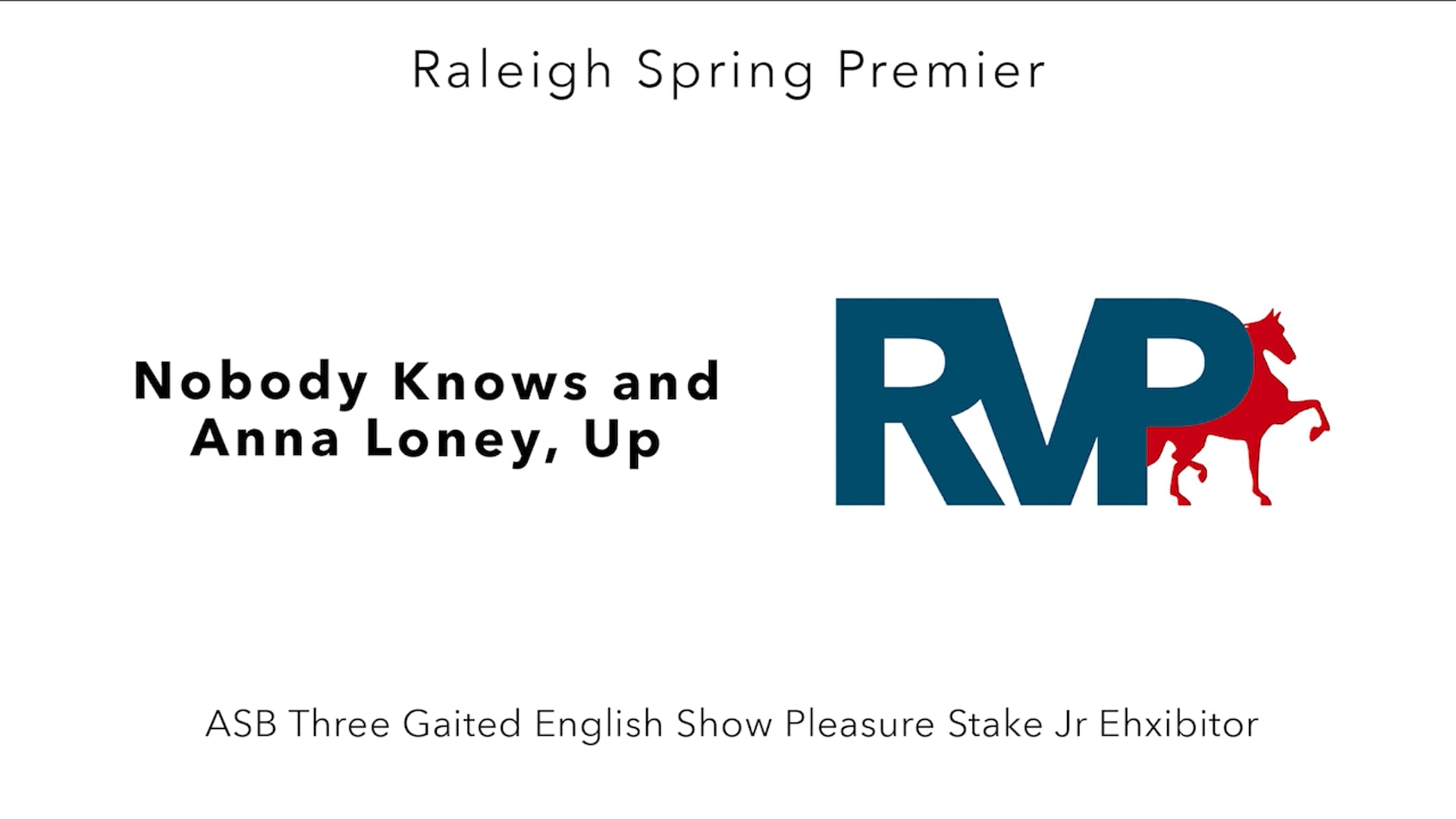 RSP25 - Class 119 - Nobody Knows and Anna Loney, Up