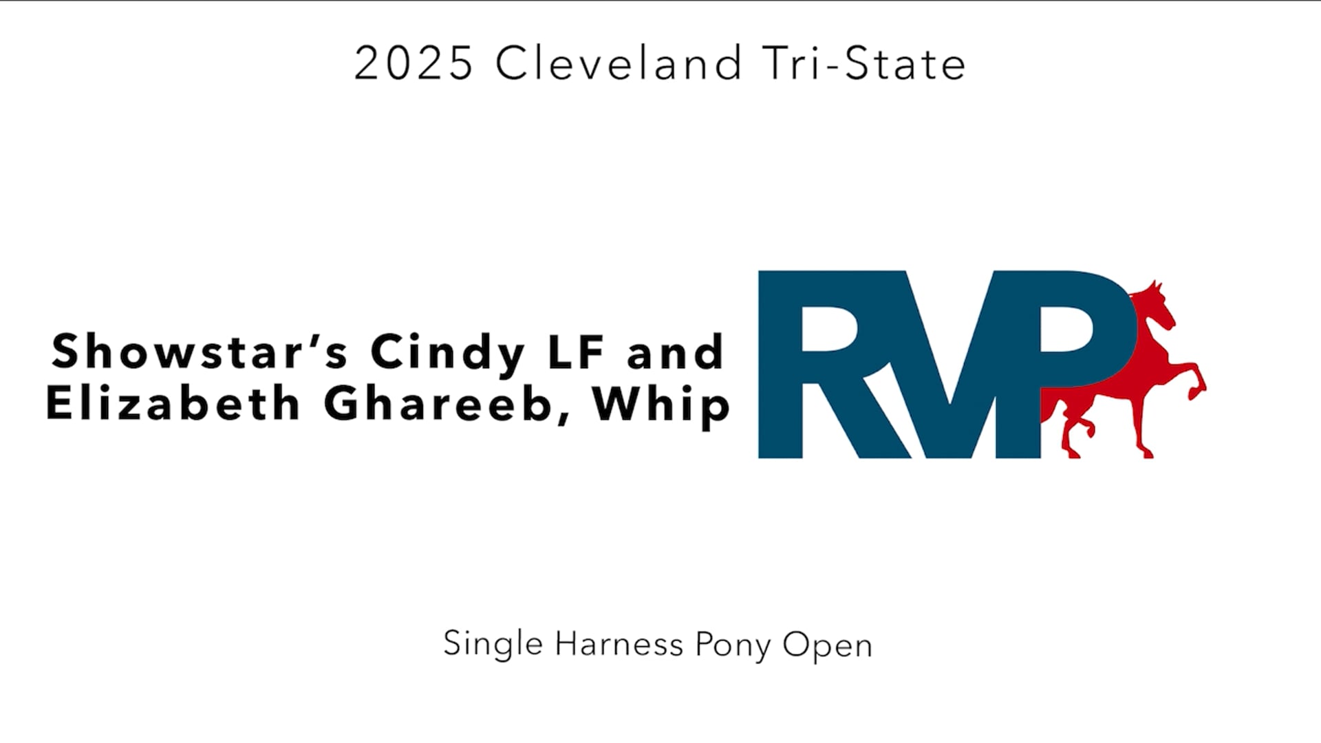 CTS25 - Class 49 - Showstar's Cindy LF and Elizabeth Ghareeb, Whip