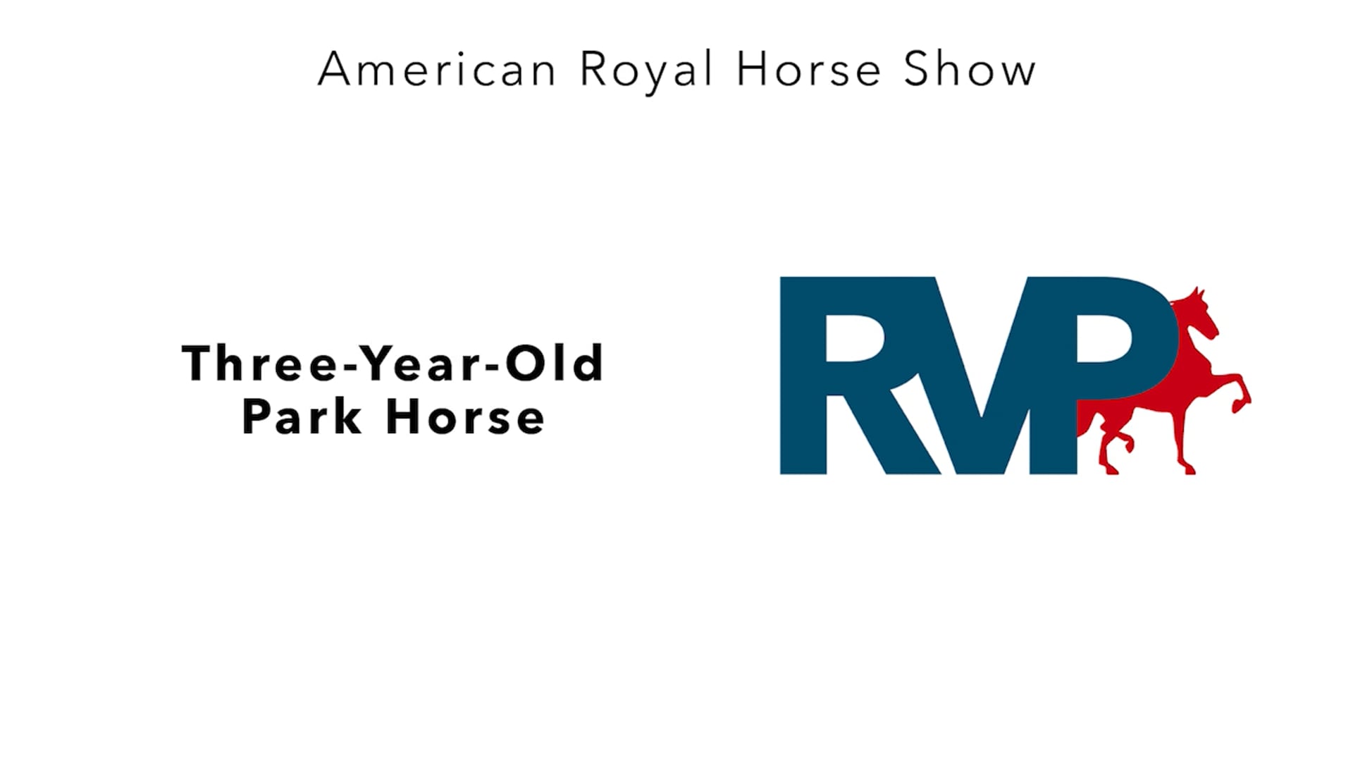 AR24 - Class 3 - Three-Year-Old Park Horse