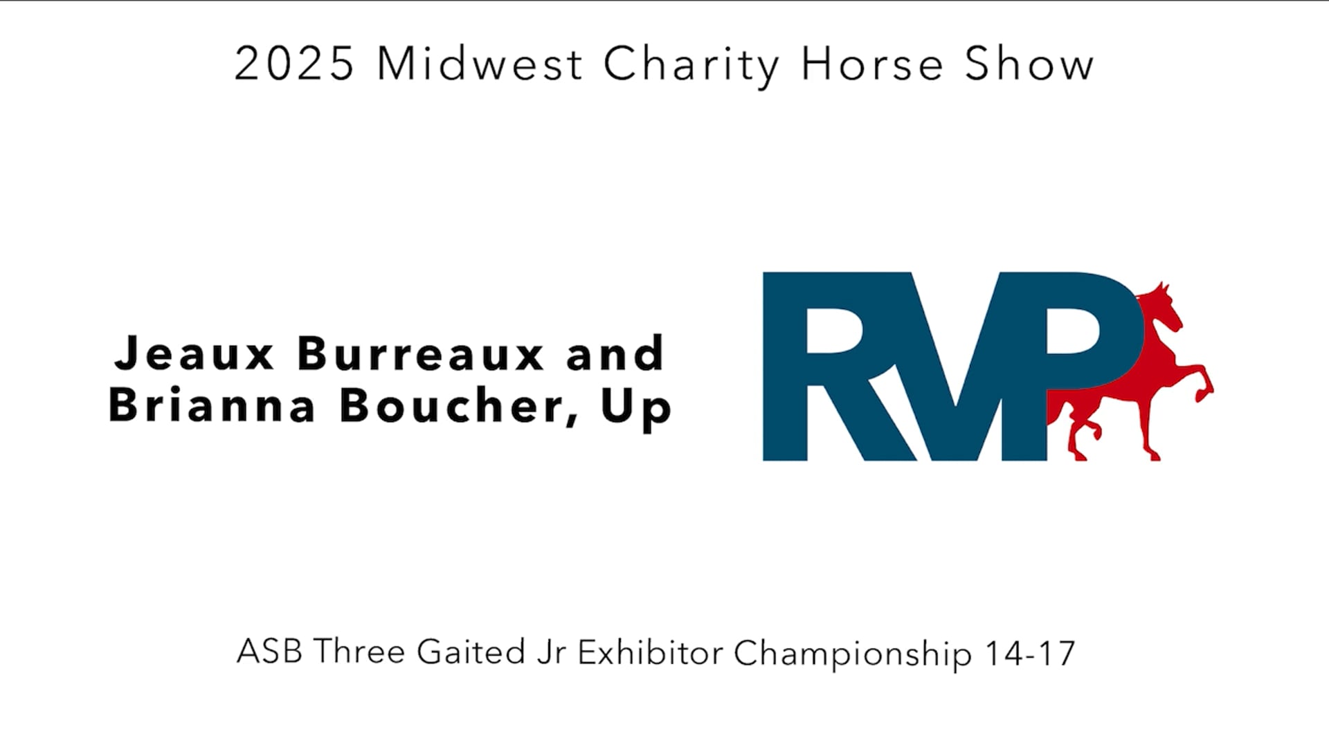 MW25 - Class 216 - Jeaux Burreaux and Brianna Boucher, Up