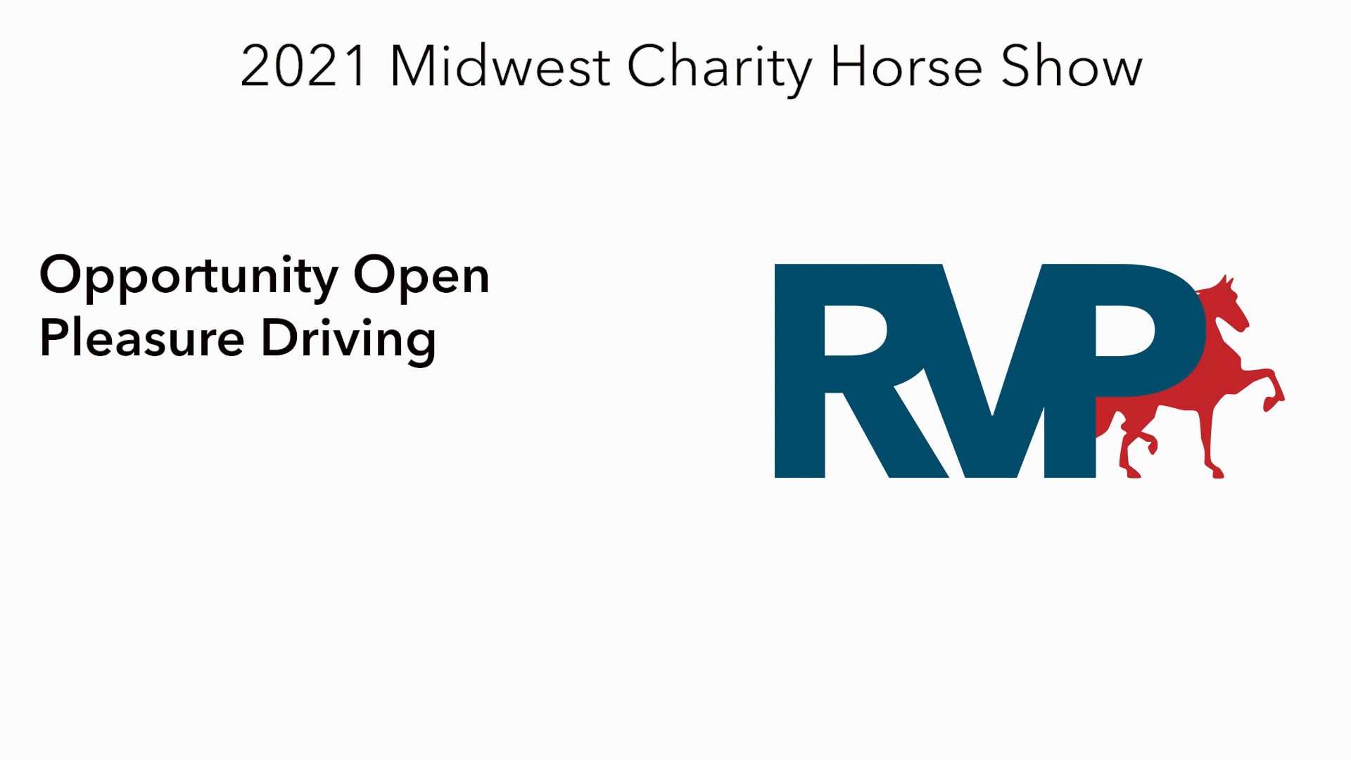 MW21 - Class 17 - Opportunity Open Pleasure Driving