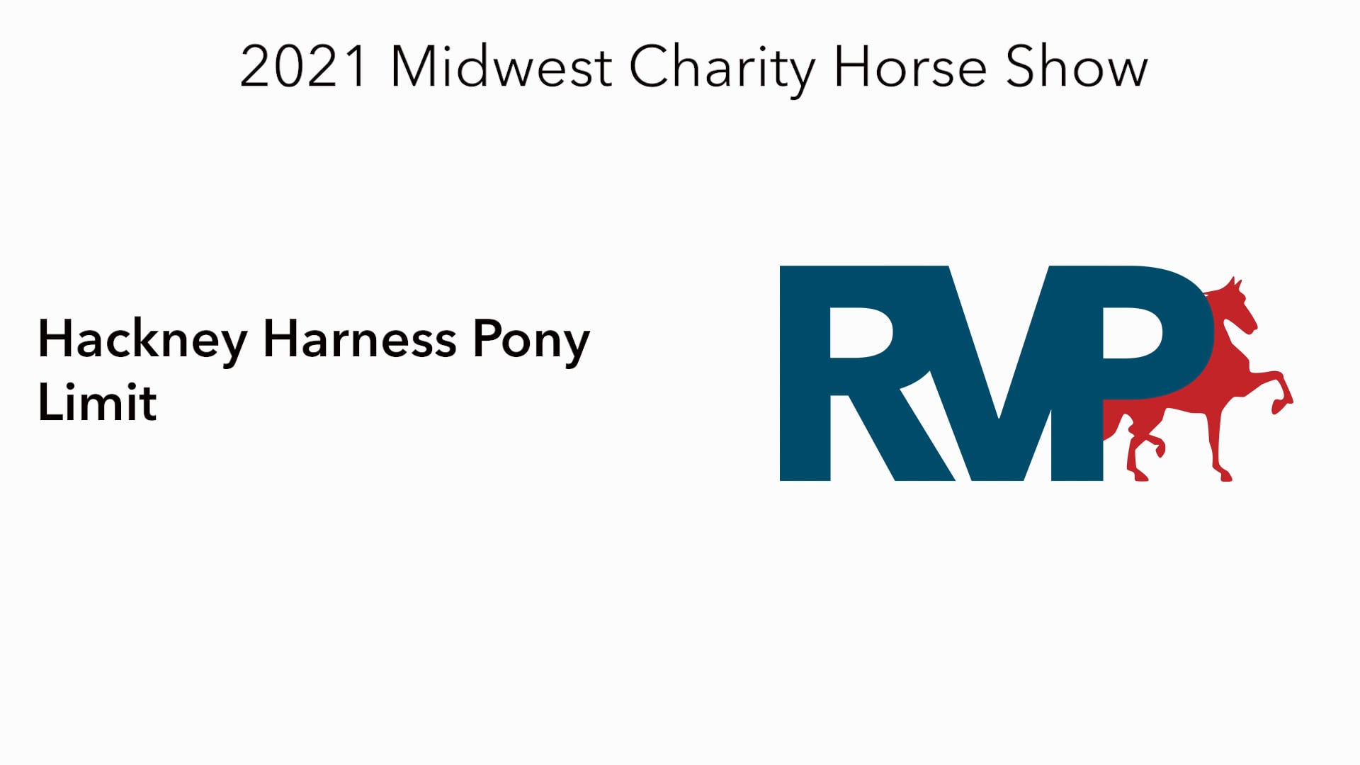MW21 - Class 49 -  Hackney Harness Pony Limit