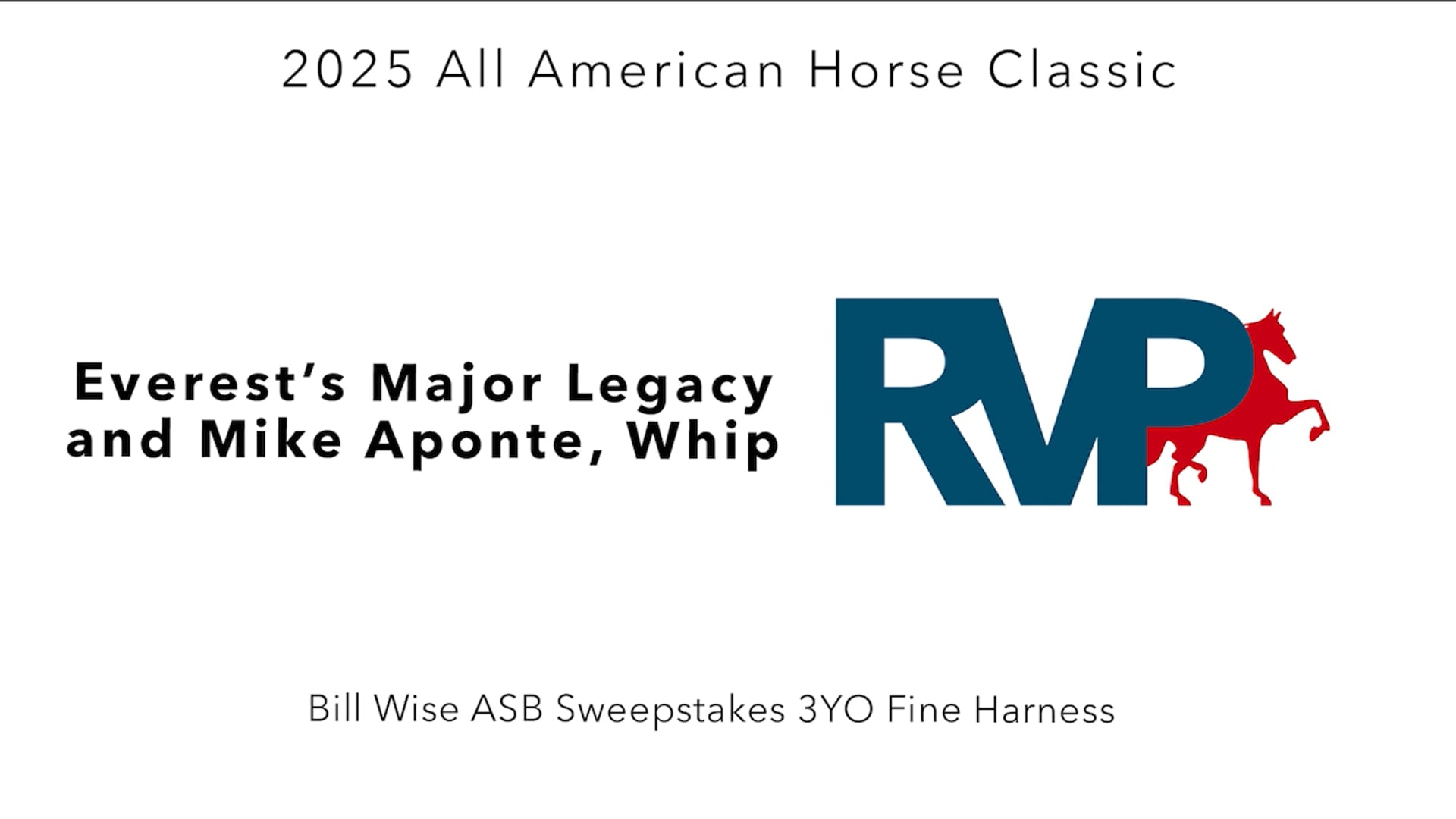 AAC25 - Class 157 - Everest's Major Legacy and Mike Aponte, Whip