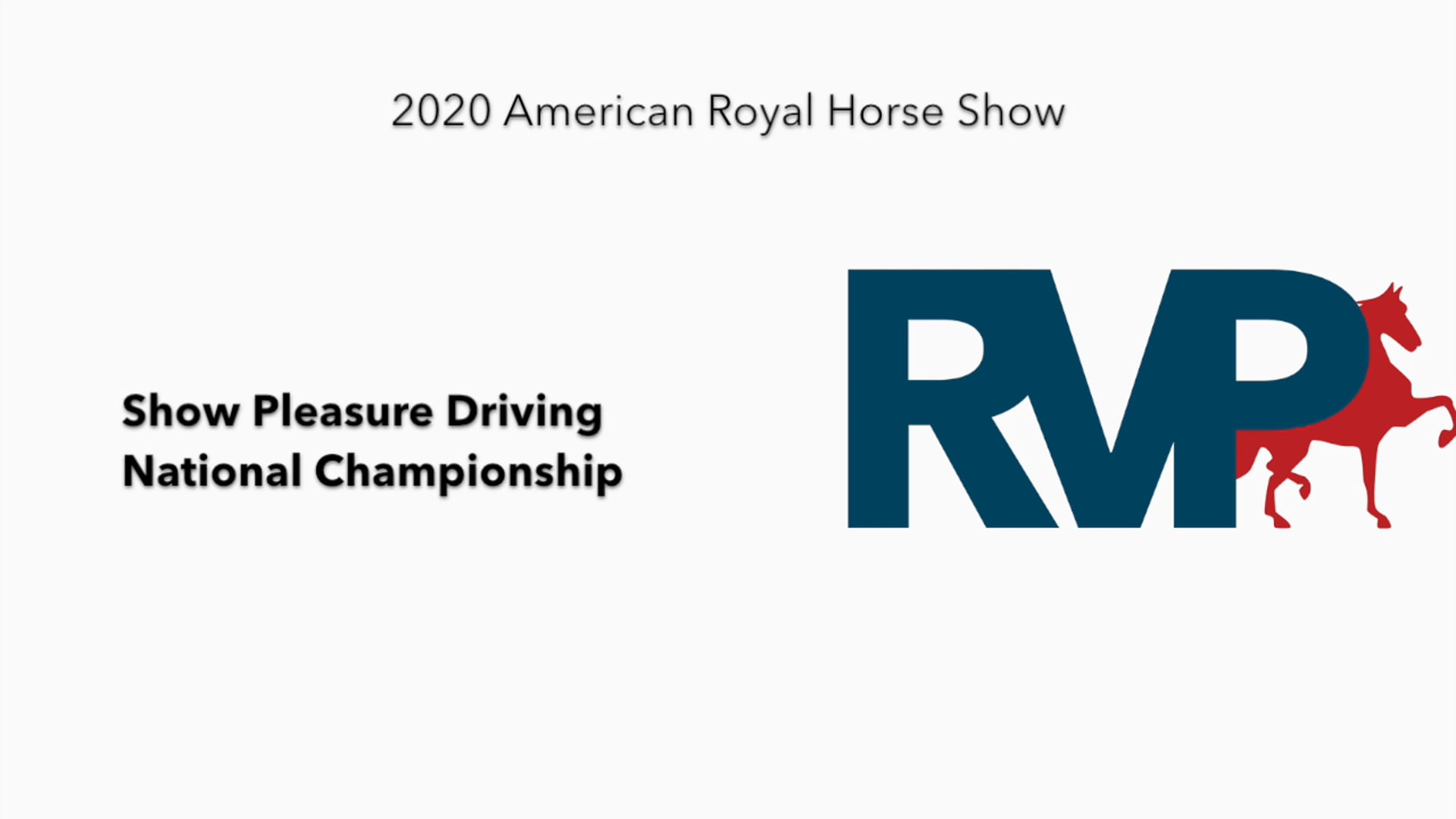 2020 AR - Class 144 Show Pleasure Driving National Championship