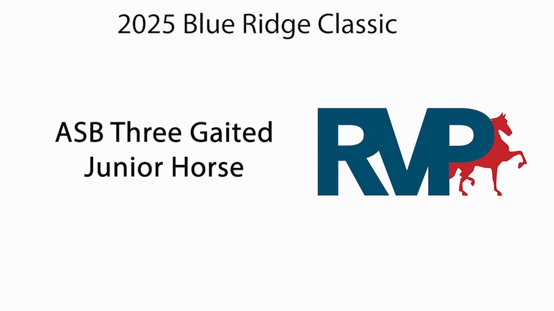 BRC25 - Class 29 - ASB Three Gaited Junior Horse