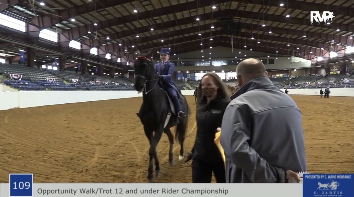 BB21 - Class 109 - Opportunity Walt-Trot Pleasure 12 & Under Championship