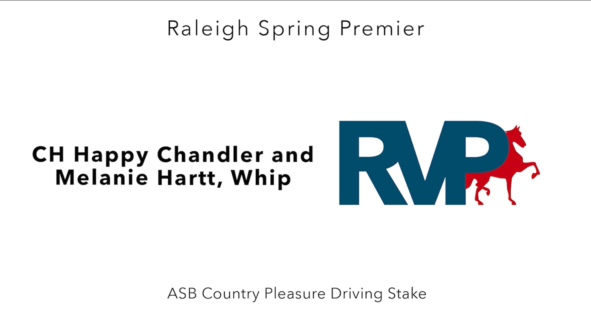 RSP25 - Class 46 - CH Happy Chandler and Melanie Hartt, Whip