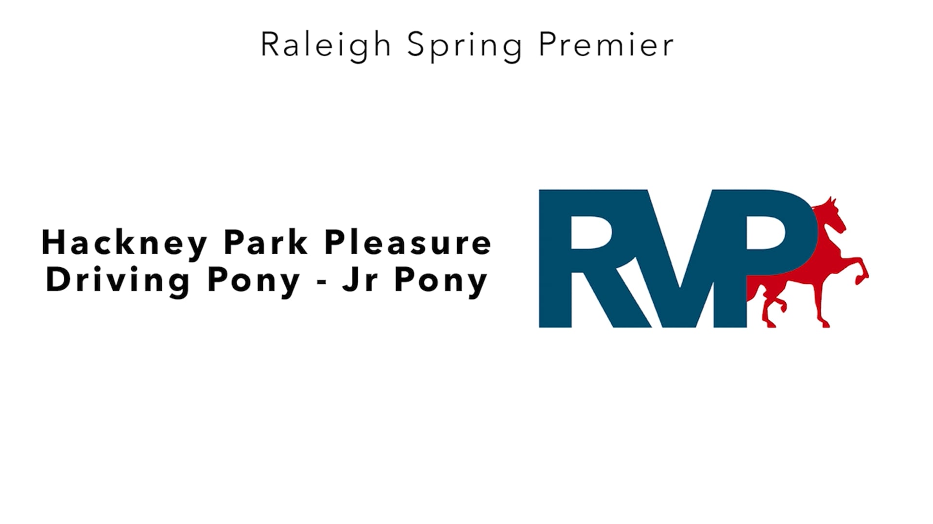 RSP25 - Class 16.1 - Hackney Park Pleasure Driving Pony - Jr Pony