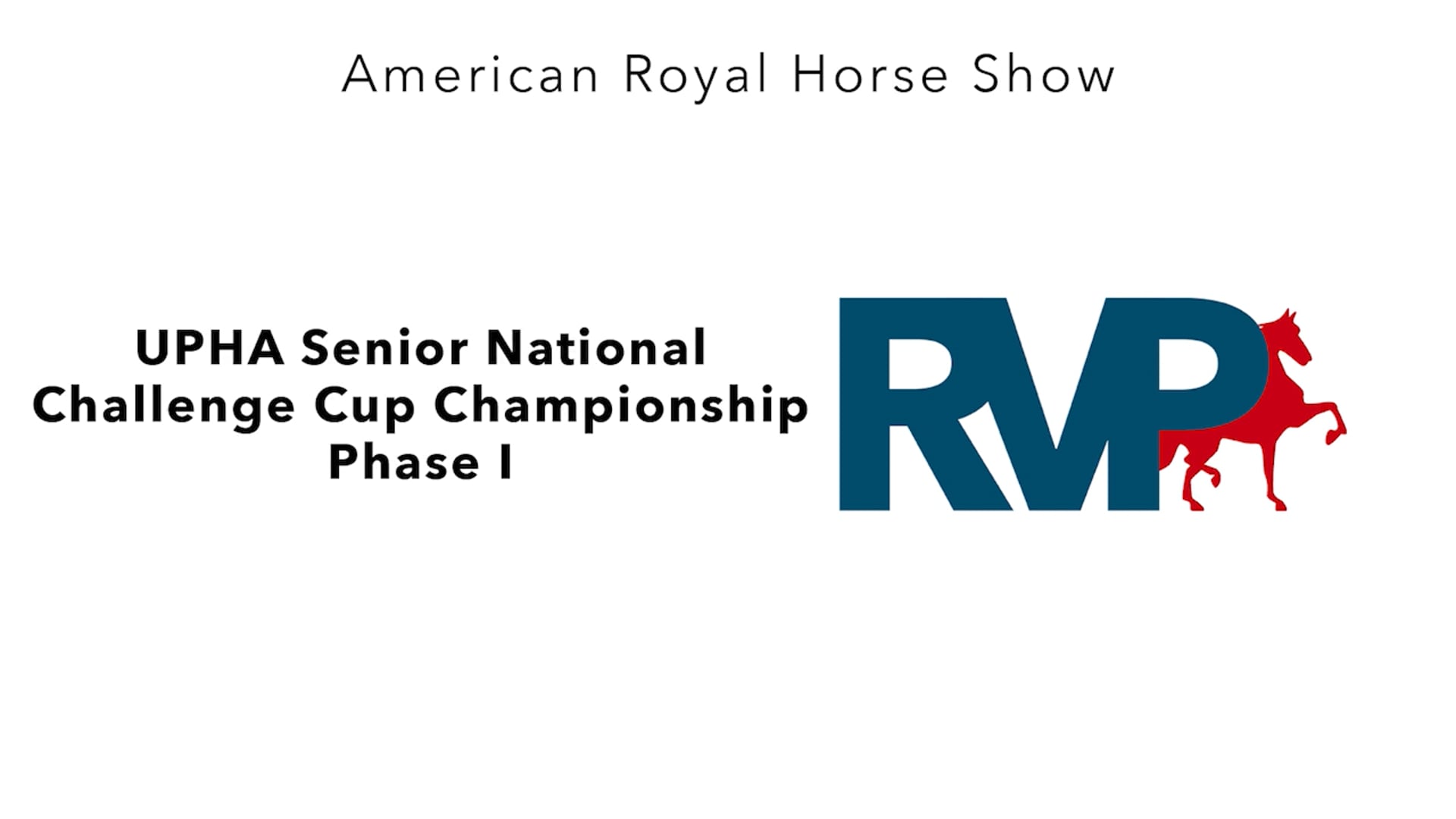AR24 - Class 104.1 - UPHA Senior National Challenge Cup Championship- Phase I